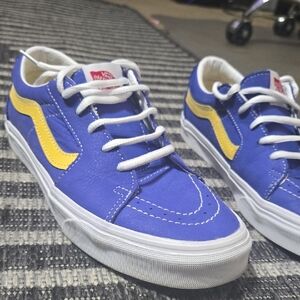 Vans Men Or Women Blue and Yellow Sneakers